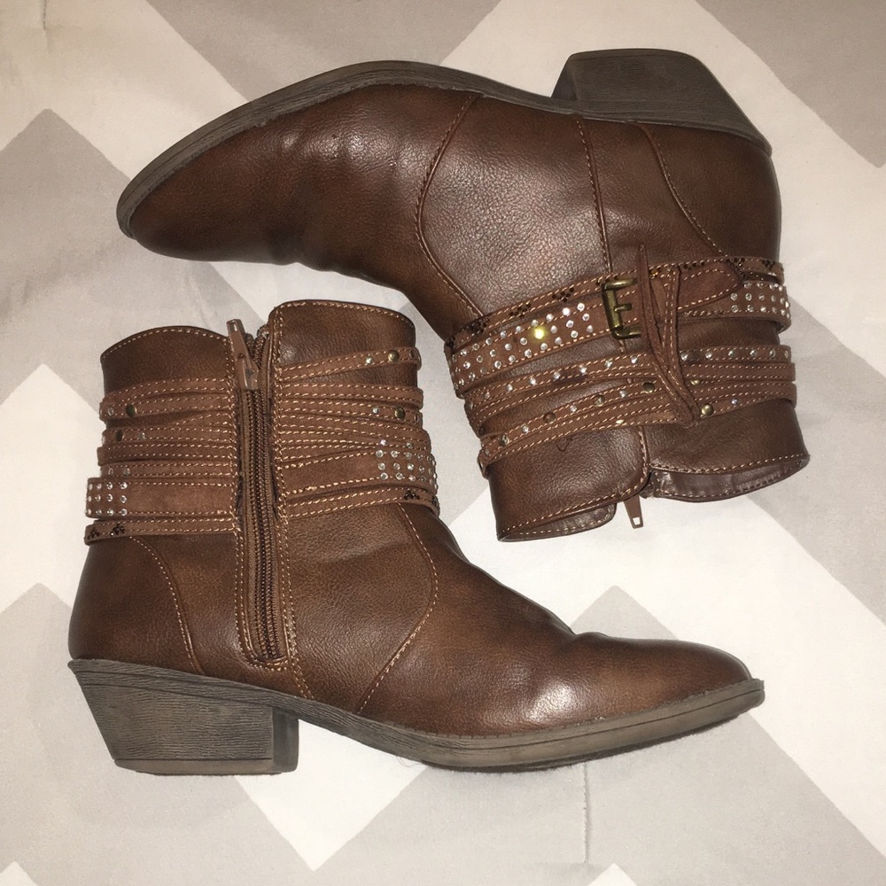 Brown booties